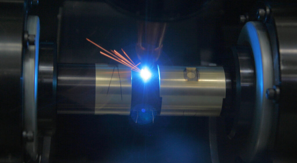 Close-up of a laser